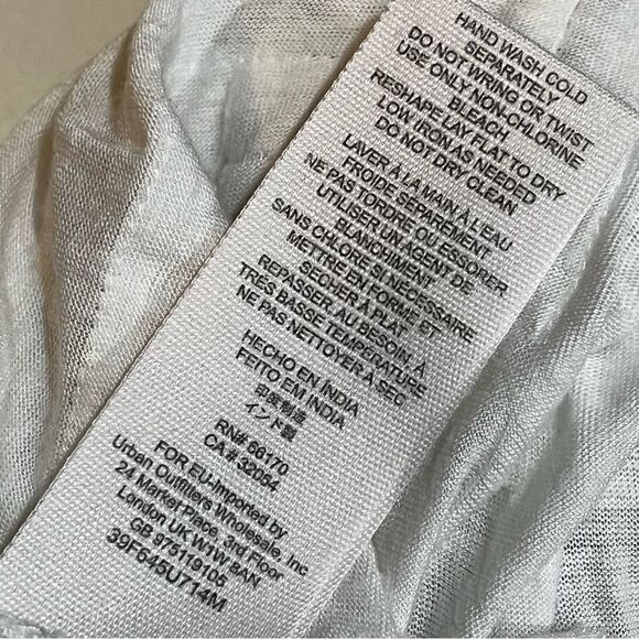 Free People Cream Sleeveless Embellished Blouse - Picture 14 of 15